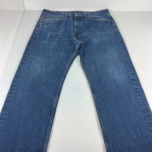 Levi's Jeans Mens 36x29* 505 Regular Fit Straight Leg Blue Faded Denim Tag 36x30